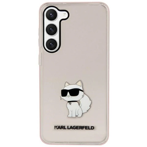 Handyschutzhülle Karl Lagerfeld KLHCS23MHNCHTCP für Samsung Galaxy S23 Plus S916 pink/pink Hardcase Ikonik Choupette