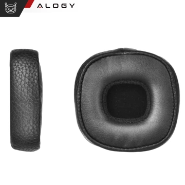 2x Ersatz-Ohrpolster für MARSHALL MAJOR III 3, Schwarz, mit Abnehmvorrichtung