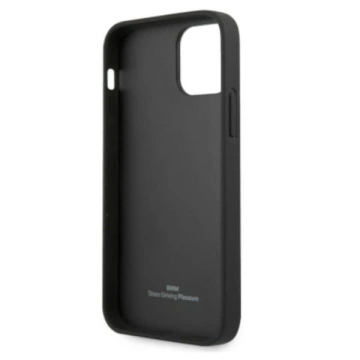 BMW BMHCP12LRSPPR Handyhülle für Apple iPhone 12 Pro Max 6.7" rot/rot Hardcase Leather Curve Perforate