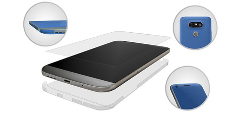 Folia na cały telefon Invisible ARC 3D LG G5