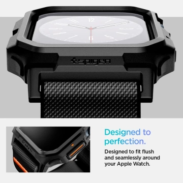 Pasek Spigen Lite Fit „Pro“ Apple Watch 10 46 mm Mattschwarz