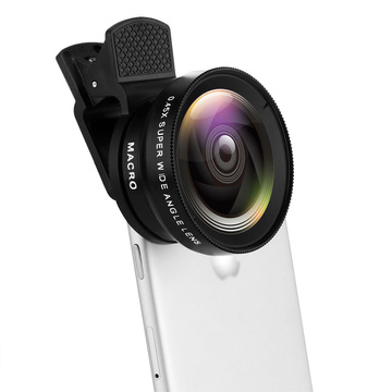 Objektiv Smartphone-Objektiv-Kit 2in1 Alogy Objektivclip 0,45X Makro 12,5X Weitwinkel