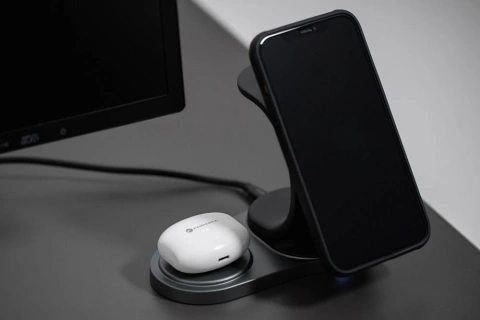 Słuchawki bezprzewodowe douszne BT 5.3 Forcell F-Audio TWS Clear Sound białe 