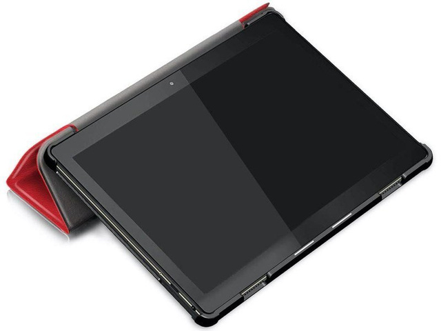 Etui Alogy Book Cover do Lenovo Tab M10 10.1 TB-X605 Czerwone + Szkło