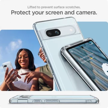 Etui Spigen Ultra Hybrid für Google Pixel 7A Crystal Clear