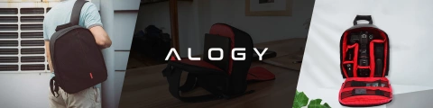 Wasserdichter Rucksack Alogy Tasche für Kamera Fotoausrüstung und Zubehör geräumig Schwarz und Rot