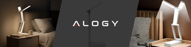 Lampa biurkowa LED 3600 mAh – regulacja natężenia i barwy światła, składana konstrukcja, zasilanie USB-C – Alogy LumiCharge Pro™ Biała