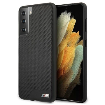 Etui BMW BMHCS21MCABBK für Samsung Galaxy S21 Plus G996 Hardcase M Collection PU Carbon
