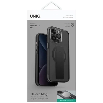 Etui Ochronne do iPhone 15 Pro UNIQ Heldro Mag MagClick Czarne