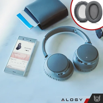 Nauszniki 2x wymienne pady gąbki do słuchawek do SONY WH-CH700N MDR-ZX770BN ZX Szare