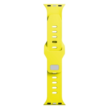 Smartwatch-Zubehör 3mk Silikon-Uhrenarmband für Apple Watch 42/44/45/49 mm Gelb