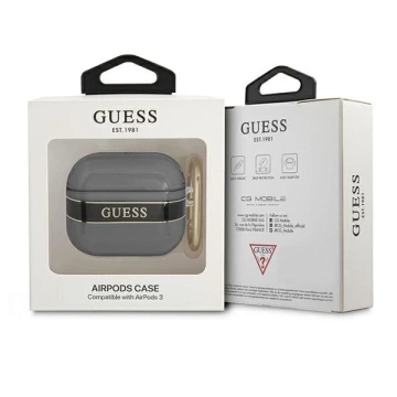 Guess GUA3HHTSK AirPods 3 Cover Czarny/Black Strap Collection