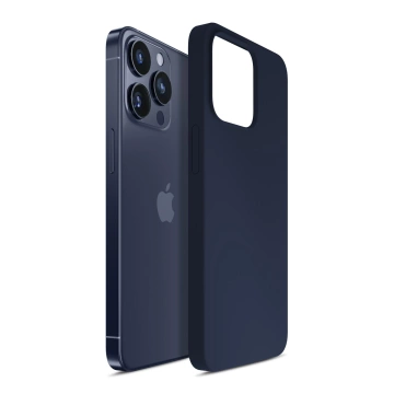 Etui 3mk Silicone Case Dark Navy do Apple iPhone 16 Pro
