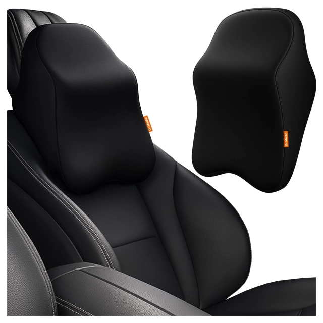 Poduszka do Samochodu pod Głowę Kark Szyję DR.MEDIC ErgoNeck™ Ergonomiczna poduszka na fotel zagłówek krzesło gamingowa do biura auta dla kierowcy pasażera