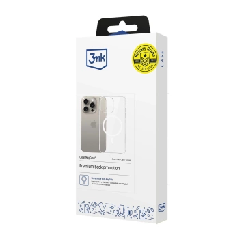 Schutzhülle für Apple iPhone 15 Pro 3mk Clear MagCase