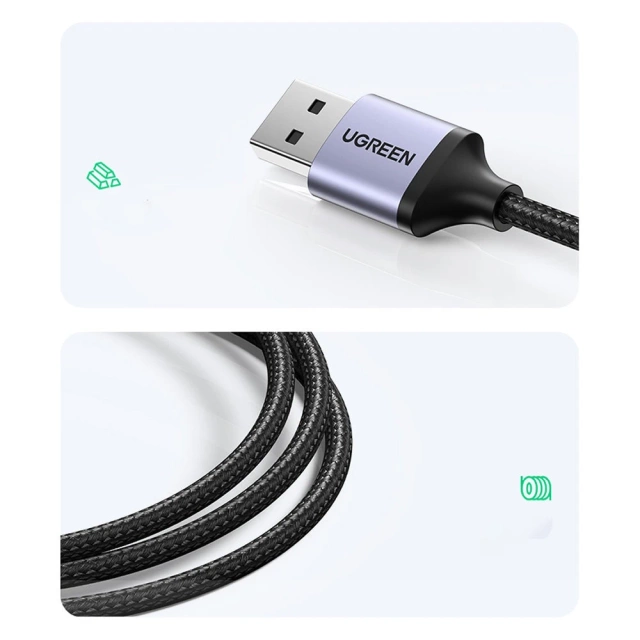 HUB UGREEN wielofunkcyjny adapter HUB USB 3.0 - 3 x USB / Ethernet RJ-45 / USB Typ C PD szary (CM475)