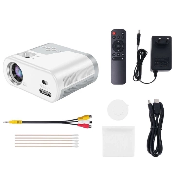 HOCO HD Ready DT2 Projektor Weiß Android, WLAN, Bluetooth, 720P