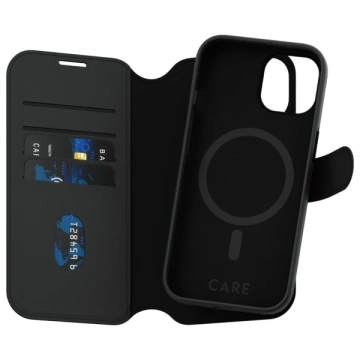 Etui do iPhone 15 CARE by PanzerGlass Tango Wallet 2w1 6,1" Czarny