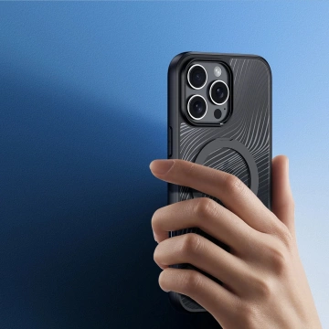 Schutzhülle für iPhone 16 Pro Max Dux Ducis Aimo Mag Schwarz
