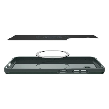 Samsung Galaxy S25 Abyss Green Spigen Thin Fit Mag MagSafe Hülle