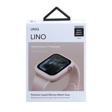 UNIQ Lino Apple Watch Serie 4/5/6 / SE 44 mm Gehäuse. rosa / erröten rosa