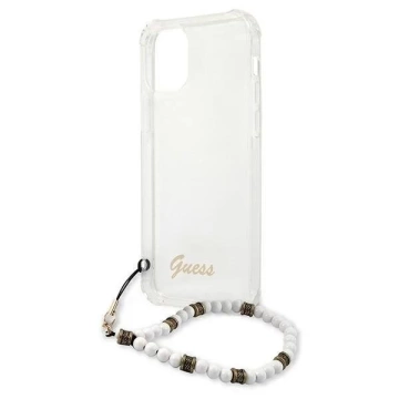 Guess GUHCP12LKPSWH iPhone 12 Pro Max 6,7" Transparente Hardcase White Pearl