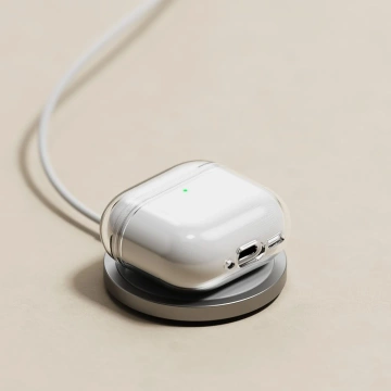 Etui do Apple AirPods 4 Ringke Air Glitter Clear + Karabińczyk