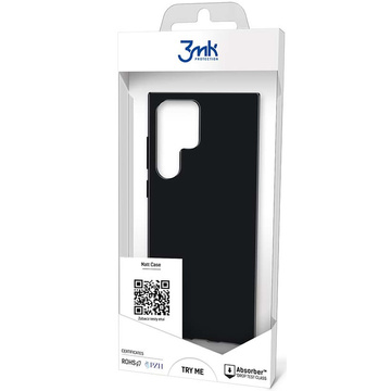 Robustes 3mk Matt Case für Samsung Galaxy S22 Ultra Black