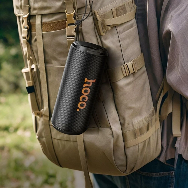 Hoco przenośny głośnik Bluetooth 5.4 2×8 W 1500 mAh FM/TF/AUX – czarny