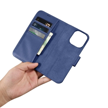 iCarerWallet Case 2in1 Handyhülle für iPhone 14 Pro Max Anti-RFID Flip Leather Cover