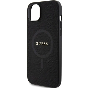Etui Guess GUHMP15MPSAHMCK für iPhone 15 Plus 6,7" Hardcase Saffiano MagSafe Zarny/Schwarz