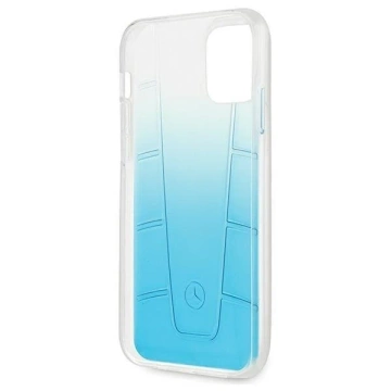 Mercedes MEHCP12MCLGBL Schutzhülle für Apple iPhone 12 / 12 Pro 6.1" blau/blau Hardcase Transparent Line