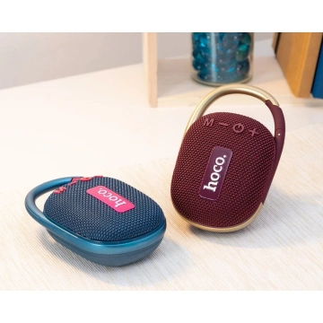 HOCO HC17 Tragbarer Bluetooth-Lautsprecher mit Karabiner Burgunderrot 5W
