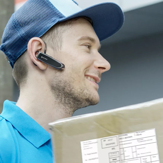 Słuchawka bezprzewodowa z mikrofonem FEYCH Bluetooth 5.0 douszna