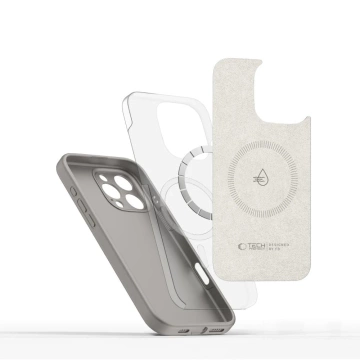 Tech-Protect Liquid Silicone MagSafe iPhone 16 Pro Max Hülle Grau