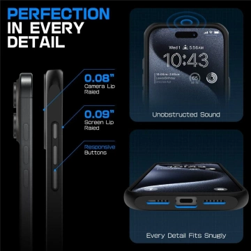 Etui Supcase UB Mag MagSafe für iPhone 16 Schwarz