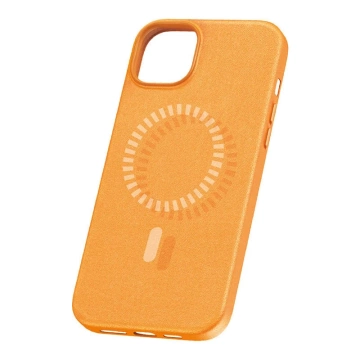 Baseus Fauxther Series Magnetische Handyhülle für iPhone 15 Plus (Orange)