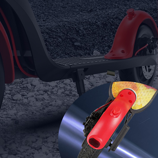 Krótki Błotnik tylni Alogy do hulajnogi elektrycznej do Xiaomi Mijia M365 / Pro / Mi 1S / Pro 2 Czerwony