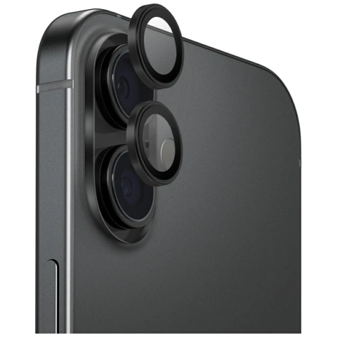Szkło na obiektyw iPhone 17 UNIQ Optix Aluminium Lens Protector Czarny