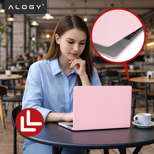 Etui do Apple Macbook Pro 16 2021-2025 (M1/M2/M3/M4) – elastyczna, matowa obudowa ochronna, lekka i odporna – Alogy AirGuard™ Różowy