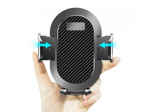 Uchwyt samochodowy 360 na szybę deskę rozdzielczą Alogy karbon czarny 