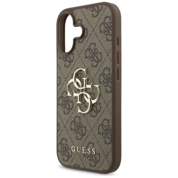 Etui Guess Hardcase 4G Big Metal Logo do iPhone 17, brązowe