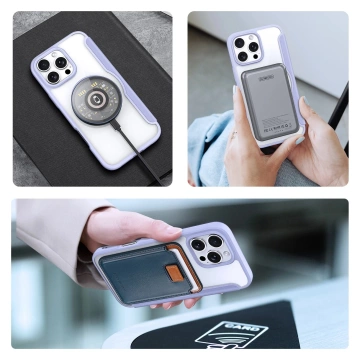 Etui do iPhone 16 Pro Max Dux Ducis Skin X Pro MagSafe Fioletowe