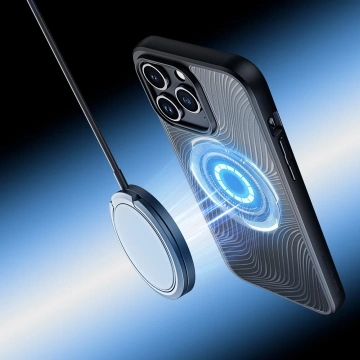 Gepanzerte Hülle für iPhone 15 Pro Max mit MagSafe Dux Ducis Aimo Mag – schwarz