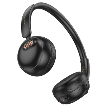 Hoco W62 Bluetooth 5.3 Kabellose On-Ear-Kopfhörer Schwarz