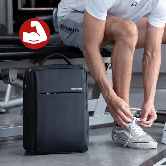 Plecak na Laptopa 15.6" Mark Ryden, Bagaż Podręczny, Bezpłatny, Wodoodporny Biznesowy i Podróżny, Usztywniany, Zamek YKK, Materiał Oxford 40×30×10 cm – Czarny