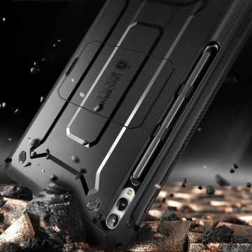 Etui Supcase Unicorn Beetle Pro für Samsung Galaxy Tab S9 Plus 12.4 X810 / X816B Schwarz