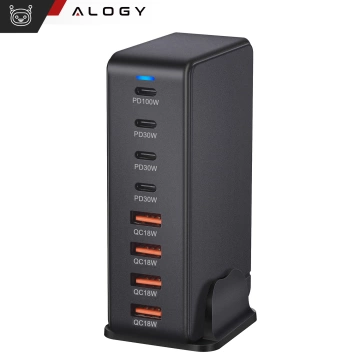 HUB-Splitter Alogy-Adapter für Computer-Laptop mit USB-C auf 3x USB-A 2.0 1x USB-A 3.0 Grau