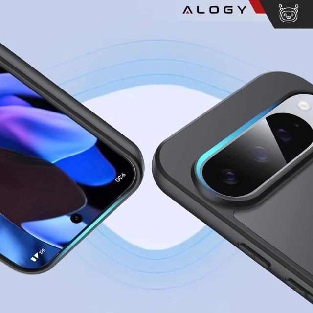 Etui do Google Pixel 9/ 9 Pro obudowa Alogy MagSafe Hybrid Matte Case pokrowiec plecki na telefon MagMat matowe Czarne