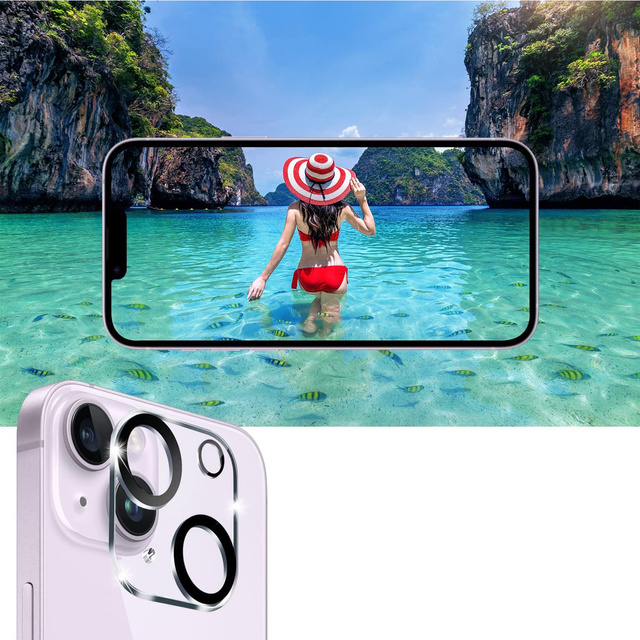 Szkło hartowane do Apple iPhone 15 2x na ekran + 1x na obiektyw aprat Lens zestaw szkieł